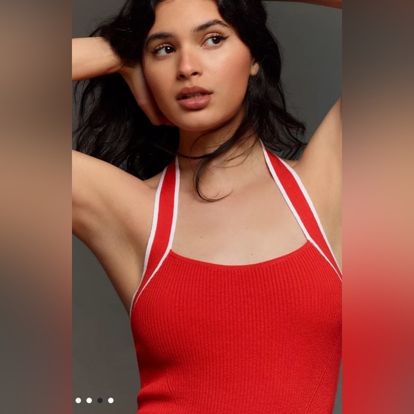 Anthropologie Mini Dress Size Large Daily Practice‎ Full Speed Halter NWT - Picture 8 of 9